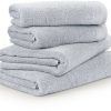 Möve Towel set Poolside 4-TLG 50x100 cm grey Biancheria da bagno